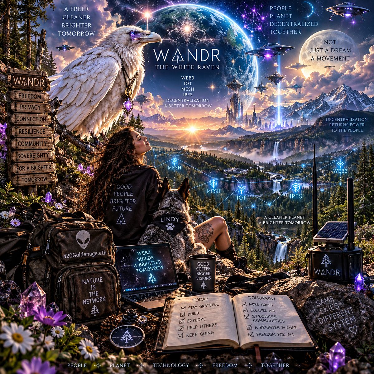 🪶 WANDR: The White Raven — A Decentralized Tomorrow
