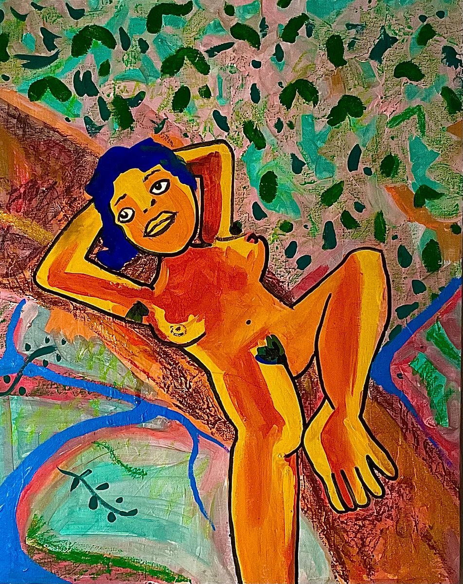 relaxing to the sound of the water