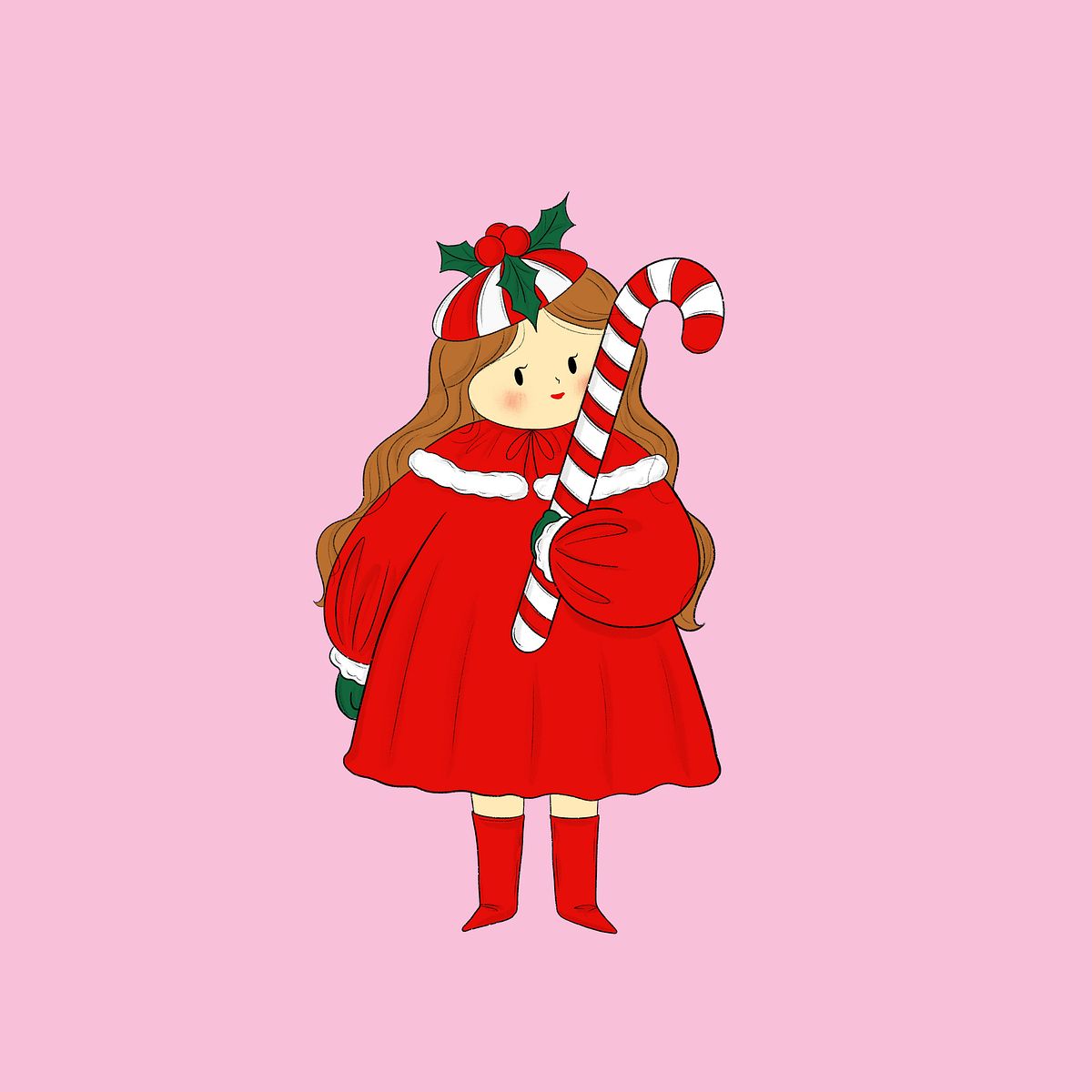 Candy cane girl
